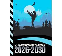 5-Year Monthly Planner 2026-2030: Hardcover / Dated Large / 60 Month Agenda / With Notes Pages - To Do List / Martial Arts - Sports Art Cover Design