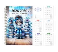 5 Year Monthly Planner 2026-2030, Spiral Bound Journal with Monthly Tabs | 60 mesi Schedule Organizer, Lay Flat Design with Indice Tabs for Home, School, Ufficio, Teachers, and Students