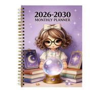 5 Year Monthly Planner | Spiral Binding Diary Notebook With Tabs | 2026-2030 Monthly Planner With Notes Pages