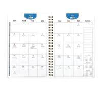 5 Year Planner - Reading Journal, Yearly Calendar, Goal Tracking Notebook | Long Term Organizer - Reading Record for Personal Planning | Printed Paper, Spiral Binding, Date Sections, Writing Pages
