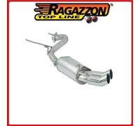 RAGAZZON SCARICO TERM.TONDI 2x70mm ALFA GTV 916 SPIDER 2.0 V6 TURBO 148kW 201CV