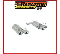 50.0142.21#4 ALFA ROMEO BRERA SCARICO SPORTIVO INOX SDOPPIATO CON TERMINALI OVA