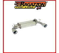 50.0331.61#1 NISSAN 370Z POSTERIORE INOX SDOPPIATO CON TERMINALI ROTONDI 2 / 102