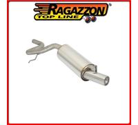 50.0336.04#1 FIAT UNO POSTERIORE INOX GR. N CON TERMINALE ROTONDO 80 MM Ragazzon