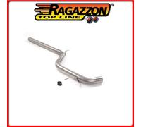 Tubo centrale senza silenziatore inox 70 mm Ragazzon VW Golf 7.5 2.0 GTI 169 kw