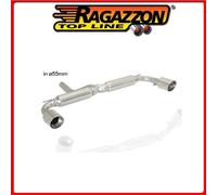 50.0482.61#1 MINI R60 COUNTRYMAN 2010>> POSTERIORE INOX SDOPPIATO CON TERMINALI