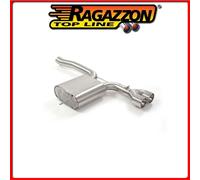 50.0526.28#1 MINI F56 2014>> POSTERIORE INOX CON TERMINALI ROTONDI 2X102 MM Raga