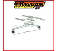 RAGAZZON TUBO CENTRALE+POSTERIORE SDOPPIATO BMW SERIE 1 F20 118d xd 105kW 143CV