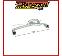 Posteriore sdoppiato terminali rotondi Ragazzon BMW Serie1 F20 125d 160Kw 12/15