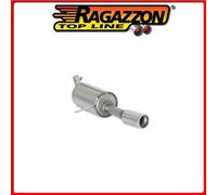 50.0559.04#1 RENAULT CLIO IV POSTERIORE INOX CON TERMINALE ROTONDO Ragazzon