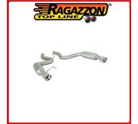 50.0564.61#1 FORD MUSTANG VI 2015>> POSTERIORE INOX SDOPPIATO GR.N CON TERMINALI