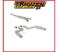 50.0574.61#1 FORD MUSTANG VI 2015>> TUBO CENTRALE GR.N SENZA SILENZIATORE INOX +