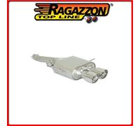 50.0576.60#3 MINI R56 POSTERIORE INOX CON TERMINALI ROTONDI 2X90 MM Ragazzon