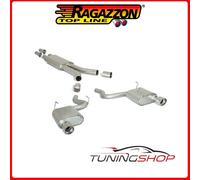 50.0595.61#1 FORD MUSTANG VI 2015>> CENTRALE INOX + POSTERIORE INOX SDOPPIATO CO