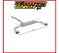 50.0740.10#1 JEEP RENEGADE POSTERIORE INOX SDOPPIATO CON TERMINALI OVALI 2 / 115