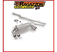 50.0760.58#1 BMW M2 TUBO CENTRALE INOX + SCARICO SPORTIVO INOX SDOPPIATO CON TE