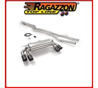 50.0760.78#1 BMW M2 TUBO CENTRALE INOX + SCARICO SPORTIVO INOX SDOPPIATO CON TE