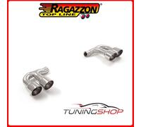 50.0837.29#1 PORSCHE CAYENNE(PO536) 2017>> TERMINALE INOX ROTONDO 2 / 2X108 MM S