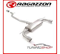 50.0861.61#1 VOLKSWAGEN GOLF MK7.5 POSTERIORE INOX SDOPPIATO CON TERMINALI ROTON