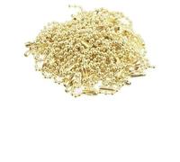 50/10 pezzi 10 cm catene di perline a sfera fai da te portachiavi/bambole/etichetta mano tag connettore braccialetto creazione di gioielli trovare accessori all'ingrosso-oro-30 pezzi