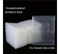 50/100/150/200 pezzi di 13*15 cm Buste Imbottite, Buste Imbottite, Sacchetti Trasparenti Antiurto Spessi con Imbottitura a Bolle, Fodera con Bolle di Gomma Piuma per la Consegna 50 pezzi,100 pezzi,200