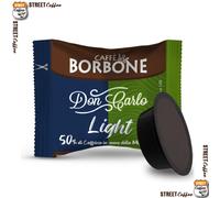 BORBONE Don Carlo Miscela Miscela LIGHT 50% Blu, 50% Dek per Lavazza A Modo Mio 100 capsule