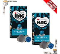 Hag - Capsule Caffè Decaffeinato Espresso Classico - 10 capsule in alluminio - Intensità 6 - Compatibili con Macchine Nespresso (totale 10 capsule)