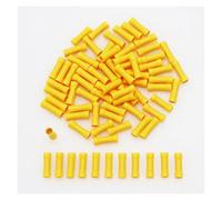 50/100/200 pz BV1.25 BV2.5 BV5.5 Filo diritto isolato Connettore di testa Tubo di rame elettrico Terminali a crimpare con pressatura a freddo Set(B,100pcs)