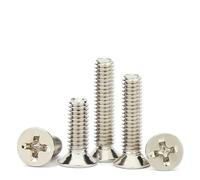 50/100/200 Pz M1 .2 .4 .6 .7 M2 .5 M3 M4 M5 M6 Nichelato In Acciaio Al Carbonio Croce Incasso Viti Autofilettanti A Testa Svasata(20mm,M2-100pcs)