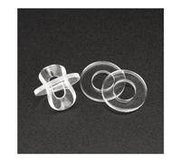 50/100/200 pz Morbido/Duro di Plastica PVC Trasparente Isolante Pianura Guarnizione Anello Distanziatore Rondella Piatta M1.2 M1.4 M1.7 M1.8 M2 M2.5 M3 M4 M5 M6 ~ M12(Soft,M8x20x1 x50pcs)