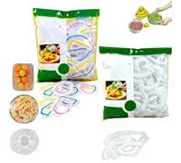 50/100/300/500/1000 Pcs Disposable Stretch Food Covers for Bowls & Plates, Accommodates Various Shapes, Food Covers Elasticated for Fruit/Vegetable/Meat/Sandwich Preservation and Food，2pc per pack 500