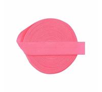 50 100 iarde in rotolo da 5/8" 15 mm, elastico pieghevole in spandex, opaco, non lucido, fasce per capelli, passamaneria per cucire abiti, rosa neon, 50 iarde