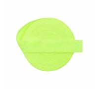 50 100 iarde in rotolo da 5/8" 15 mm, elastico pieghevole lucido al neon, fascia per capelli in spandex, fascia per capelli, vestito, fai da te, cucito, opaco, limone neon, 20 mm, 50 iarde