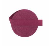 50 100 iarde in rotolo da 5/8" 15 mm, elastico ripiegabile in spandex, opaco, non lucido, fascia per capelli, passamaneria per cucito, colore: vino, 50 iarde