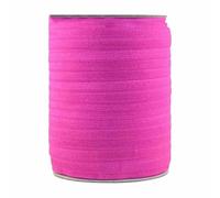 50 100 iarde in rotolo da 5/8" 15 mm, elastico ripiegabile lucido al neon, elastico per capelli, fascia per capelli, fascia per capelli, vestito, fai da te, cucito, finiture - LUCIDO - Rosa ne
