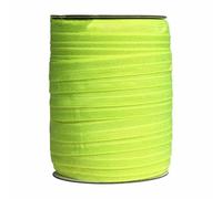 50 100 iarde in rotolo da 5/8" 15 mm, elastico ripiegabile lucido al neon, elastico per capelli, fascia per capelli, fascia per capelli, vestito, fai da te, cucito, finiture - LUCIDO - Limone