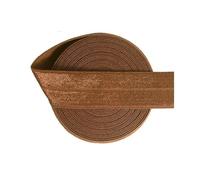 50 100 iarde per rotolo 3/4" 20 mm elastico pieghevole lucido solido nastro fascia in raso spandex fascia per capelli vestito cucito Trim-Cappuccino-50 iarde