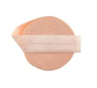 50 100 iarde per rotolo 3/4" 20mm Solido Lucido Elastici Pieghevoli Spandex Satin Fascia Nastro Fascia per Capelli Vestito Cucito Trim-Petal Peach-100 iarde