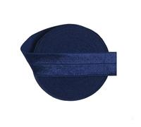 50 100 iarde per rotolo 3/4" 20mm Solido Lucido Elastici Pieghevoli Spandex Satin Fascia Nastro Fascia per Capelli Vestito Cucito Trim-Blu-100 iarde