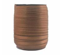 50 100 iarde per rotolo 3/8" 10mm Elastici per spalline di reggiseno lucide Fasce in nylon e spandex Nastro per spalline Lingerie Abito Cucito Trim-Cappuccino-10mm-50 iarde