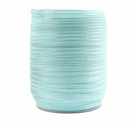 50 100 iarde per rotolo 3/8" 10mm Elastici per spalline di reggiseno lucide Fasce in nylon e spandex Nastro per spalline Lingerie Abito Cucito Trim-Blue Topaz-15mm-50 iarde