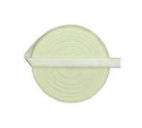 50 100 iarde per rotolo 3/8" 10mm Elastici per spalline di reggiseno lucidi Fasce in nylon e spandex Nastro per spalline Lingerie Abito Cucito Trim-Cannoli Cream-10mm-100 iarde