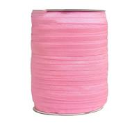 50 100 iarde per rotolo 5/8" 15 mm elastico pieghevole lucido solido nastro fascia in raso spandex fascia per capelli vestito cucito Trim-rosa geranio-50 iarde