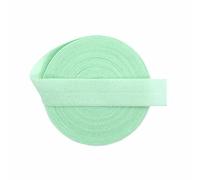 50 100 iarde per rotolo 5/8" 15 mm elastico ripiegabile opaco non lucido fasce in spandex fascia per capelli abito cucito passamaneria - verde pastello - 50 iarde