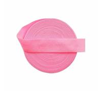 50 100 iarde per rotolo 5/8" 15 mm FOE elastico ripiegabile opaco non lucido fasce in spandex fascia per capelli abito cucito Trim-rosa geranio-50 iarde