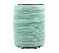 50 100 iarde per rotolo 5/8" 15 mm semplice lucido elastico pieghevole in spandex fascia per capelli fascia per capelli fai da te cucito Trim-Nile Blue-50 iarde