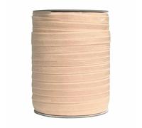 50 100 iarde per rotolo 5/8" 15 mm solido lucido elastico pieghevole fascia per capelli fascia per capelli vestito fai da te cucito rifinitura-pesca chiaro-50 iarde
