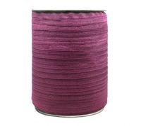 50 100 iarde per rotolo 5/8" 15mm elastico pieghevole lucido solido nastro fascia in raso spandex fascia per capelli vestito cucito trim-vino-100 iarde