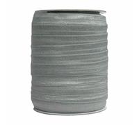 50 100 iarde per rotolo 5/8" 15mm Solido Lucido Pieghevole Fascia Elastica Fascia per Capelli Vestito Fai da Te Cucito Trim-Grigio Metallo-100 iarde