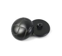 50/100 pezzi 15/18/23/25 mm bottoni in plastica similpelle bottoni rotondi da cucire per giacca cappotto borsa,Nero,15 mm - 50 pezzi